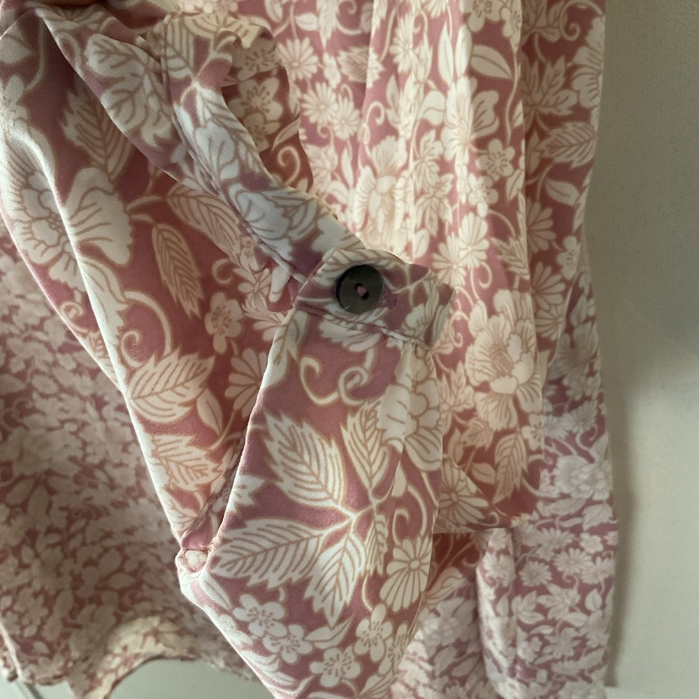 🌸 Lauren Conrad LC Floral Button-Front Blouse – Size XXL - Picture 5 of 8